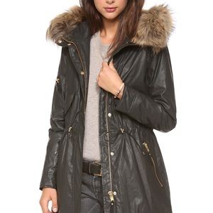 SAM. NYC coated parker with coyote collar